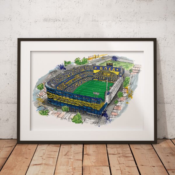 La Bombonera Stadium Poster, CA Boca Juniors, CABJ