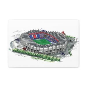 PSG, Paris Saint German, Parc de Princes Stadium, Canvas