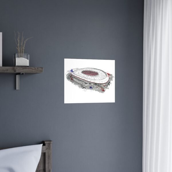 Atletico de Madrid, Metroplitano Stadium, Matte Poster - Image 2