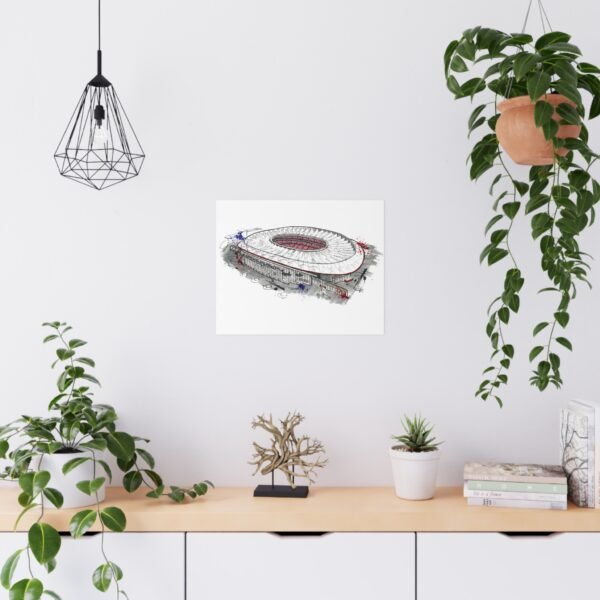 Atletico de Madrid, Metroplitano Stadium, Matte Poster - Image 3