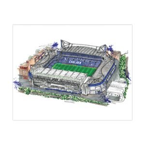 FC Chelsea,  Stamford Bridge Stadium, Matte Poster