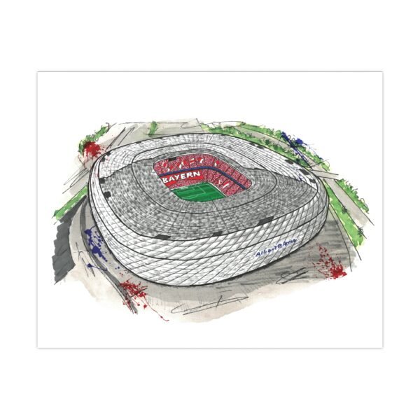 FC Bayern Munich, Allianz Arena, Stadium, Matte Poster