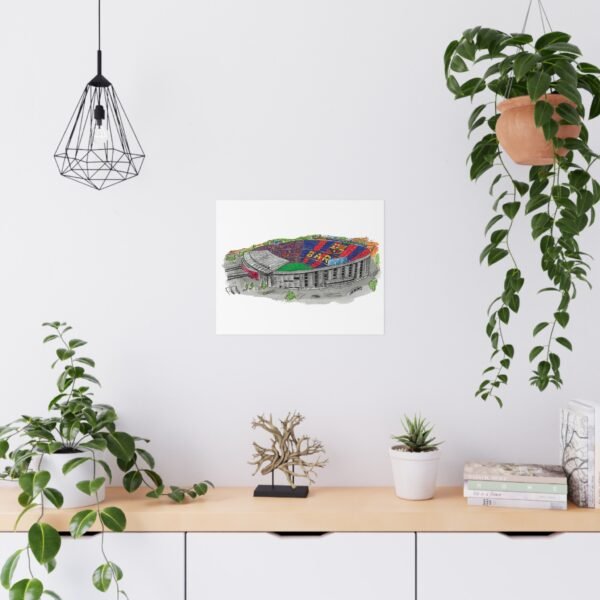 FC Barcelona, Old CampNou Stadium, Matte Poster - Image 3
