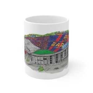 FC Barcelona, Old CampNou Stadium, Ceramic Mug