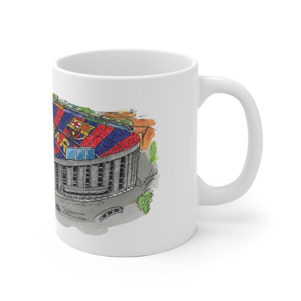 FC Barcelona, Old CampNou Stadium, Ceramic Mug - Image 2