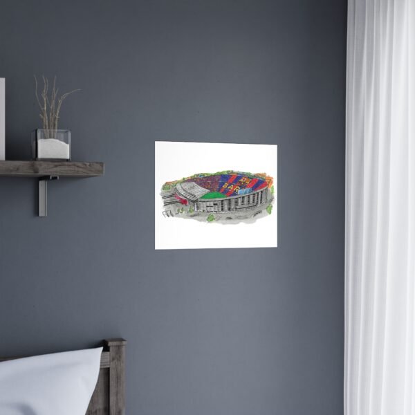 FC Barcelona, Old CampNou Stadium, Matte Poster - Image 2