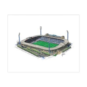 Real Zaragoza, Old La Romareda Stadium, Matte Poster,
